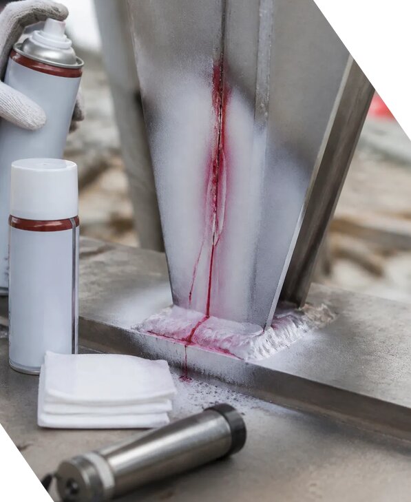 Капиллярная дефектоскопия сварных соединений в Нурлате